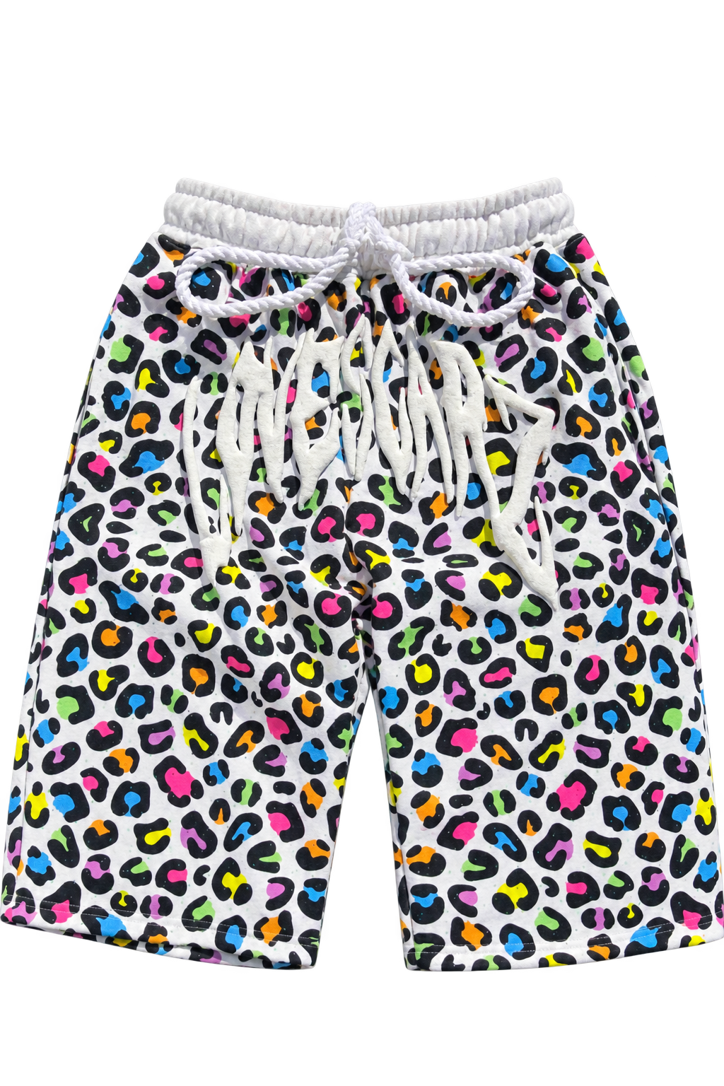 Leopard Rhinestone Oversized Shorts