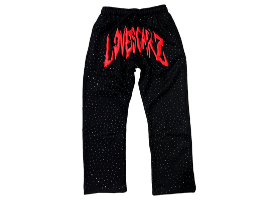 STARS PANTS BLACK 500GSM